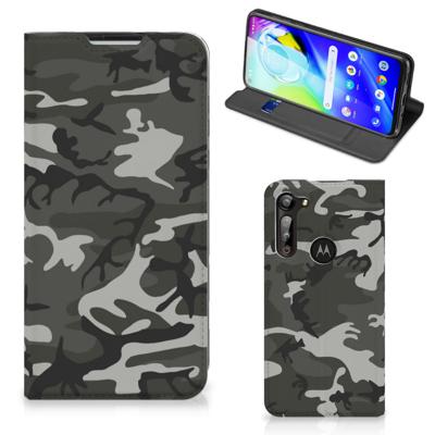 Motorola Moto G8 Power | Hoesje met Magneet | Army Light