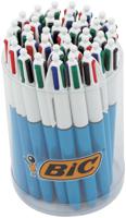 Bic Colours Original 4-kleurenbalpen, medium, klassieke inktkleuren, tubo van 36 stuks