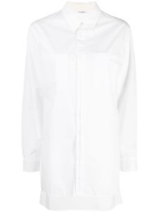 Yohji Yamamoto chemise à effet de transparence - Blanc