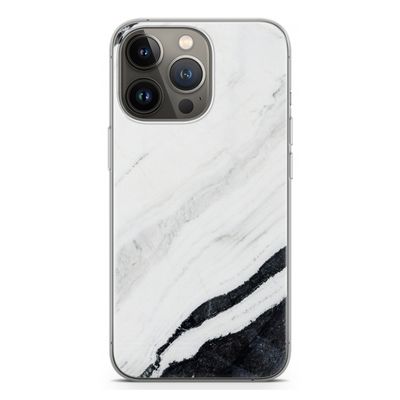 Elegante marmer: iPhone 13 Pro Transparant Hoesje