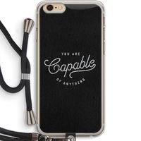 Capable: iPhone 6 PLUS / 6S PLUS Transparant Hoesje met koord