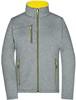 James & Nicholson JN1147 Ladies´ Softshell Jacket - /Dark-Melange/Yellow - XXL