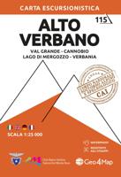 Wandelkaart 115 Alto Verbano | Club Alpino Italiano