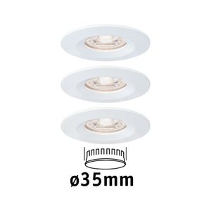 Paulmann 94299 EBL Nova mini Coin LED-inbouwlamp Set van 3 stuks 4 W Wit