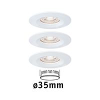 Paulmann 94299 EBL Nova mini Coin LED-inbouwlamp Set van 3 stuks 4 W Wit - thumbnail