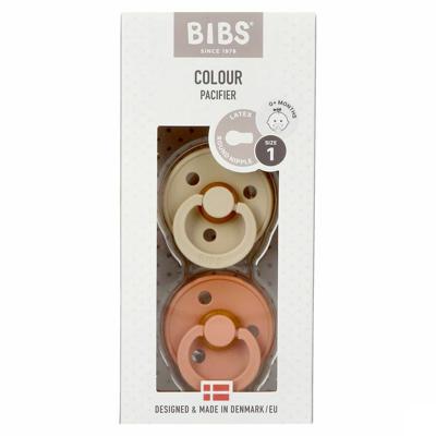 Bibs 1 Fopspeen Duo Vanilla Peach