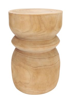 WOOOD Krukje 'Bikkel', kleur Naturel, Ø28cm