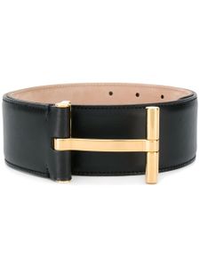 TOM FORD ceinture à boucle T - Noir