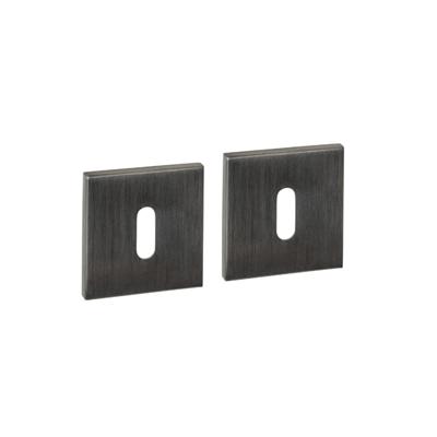 Intersteel Sleutelrozetten verdekt 53x53x6mm PVD Antraciet