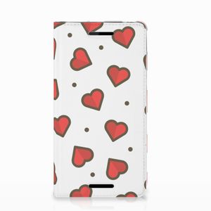 Nokia 2.1 2018 Hoesje met Magneet Hearts