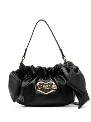 Love Moschino sac porté épaule à détail de nœud - Noir