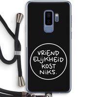 Vriendelijkheid: Samsung Galaxy S9 Plus Transparant Hoesje met koord