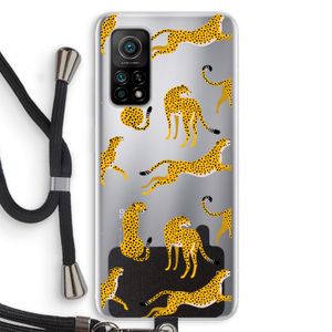 Luipaard: Xiaomi Mi 10T 5G Transparant Hoesje met koord