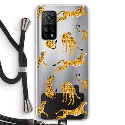 Luipaard: Xiaomi Mi 10T 5G Transparant Hoesje met koord