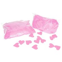 1x Roze hartjes confetti mix zakje 250 gram