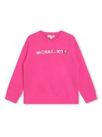 Michael Kors Kids sweat en coton à logo imprimé - Rose