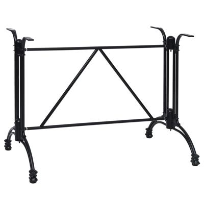Bistrotafelpoot 93x60x72 cm gietaluminium zwart