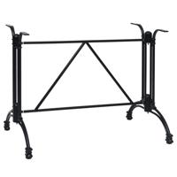 Bistrotafelpoot 93x60x72 cm gietaluminium zwart