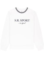 Sporty & Rich sweat en coton à logo imprimé - Blanc