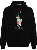 Polo Ralph Lauren hoodie à imprimé Polo Pony - Noir - thumbnail