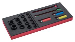 Bahco Foaminlay Fit&Go 1/3 met doppen en wringijzers - 6-delig - FF1E5006