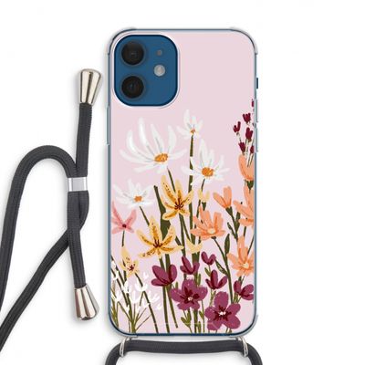 Painted wildflowers: iPhone 12 Transparant Hoesje met koord