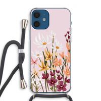 Painted wildflowers: iPhone 12 Transparant Hoesje met koord