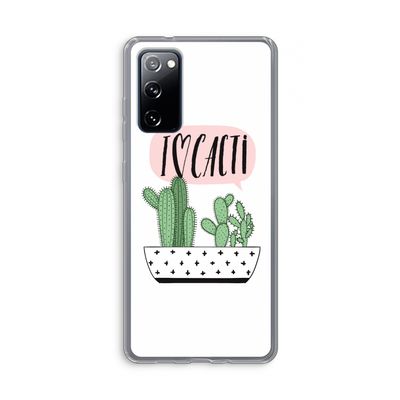 I love cacti: Samsung Galaxy S20 FE / S20 FE 5G Transparant Hoesje