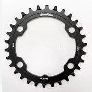 Sunrace blad 32t 4-arm 96 zwart narrow wide alu a-symmetric
