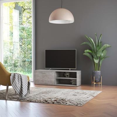 Tv-meubel 120x34x37 cm bewerkt hout betongrijs
