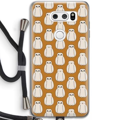 Uilen: LG V30 Transparant Hoesje met koord