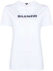 ASPESI t-shirt imprimé Silenzio - Blanc