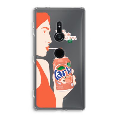 Peach please!: Sony Xperia XZ2 Transparant Hoesje