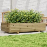 VidaXL Plantenbak 110x60x26,5 cm geïmpregneerd grenenhout