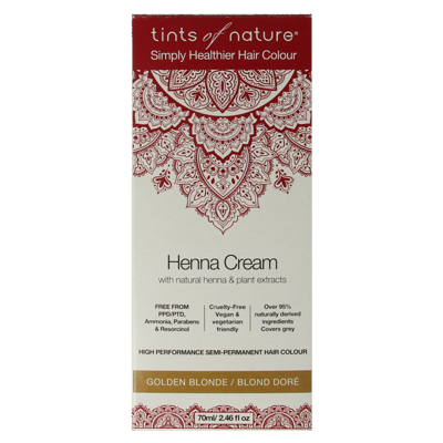 Tints Of Nature Henna cream golden blond semi permanent 70 Milliliter