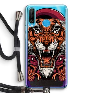 Tiger and Rattlesnakes: Huawei P30 Lite Transparant Hoesje met koord