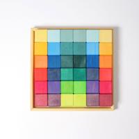 Grimm's Blokkenset Mozaïek Rainbow | 36 delig