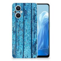 OPPO Reno8 Lite Bumper Hoesje Wood Blue