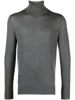 Hackett pull en maille fine à col roulé - Gris