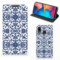 Samsung Galaxy A30 Smart Cover Flower Blue