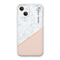 Marmer in stijl: iPhone 13 mini Transparant Hoesje
