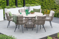 GI Linares/Trinxa Ø148 cm. (7-delig) - ronde tuinset GI Linares/Trinxa Ø148 cm. (7-delig) - ronde tuinset
