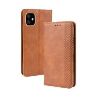 Magnetische Buckle retro Crazy Horse textuur horizontale Flip lederen case voor Apple iPhone 11 Pro 5 8 met houder & kaartsleuven & fotolijstjes (bru
