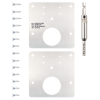 Wolfcraft Reparatieset | Voor potscharnieren - deurzijde | 17-delig | 1 set - 4658000