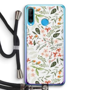 Sweet little flowers: Huawei P30 Lite Transparant Hoesje met koord