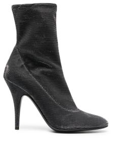 Giuseppe Zanotti bottines Felicienne à fini métallisé - Gris