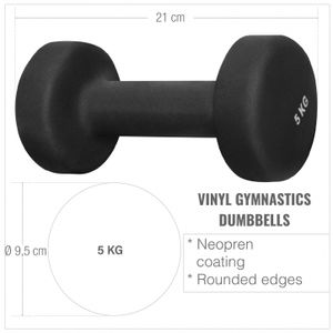 Gorilla Sports 100530-00019-0102 dumbbell Dumbbell met vast gewicht 10 kg 2 stuk(s)