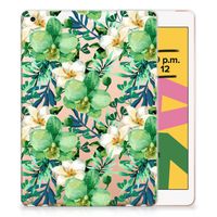 Apple iPad 10.2 | iPad 10.2 (2020) | 10.2 (2021) Siliconen Hoesje Orchidee Groen - thumbnail