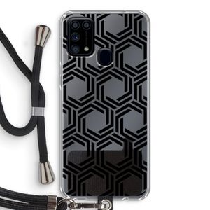 Geometrisch patroon: Samsung Galaxy M31 Transparant Hoesje met koord