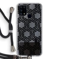 Geometrisch patroon: Samsung Galaxy M31 Transparant Hoesje met koord